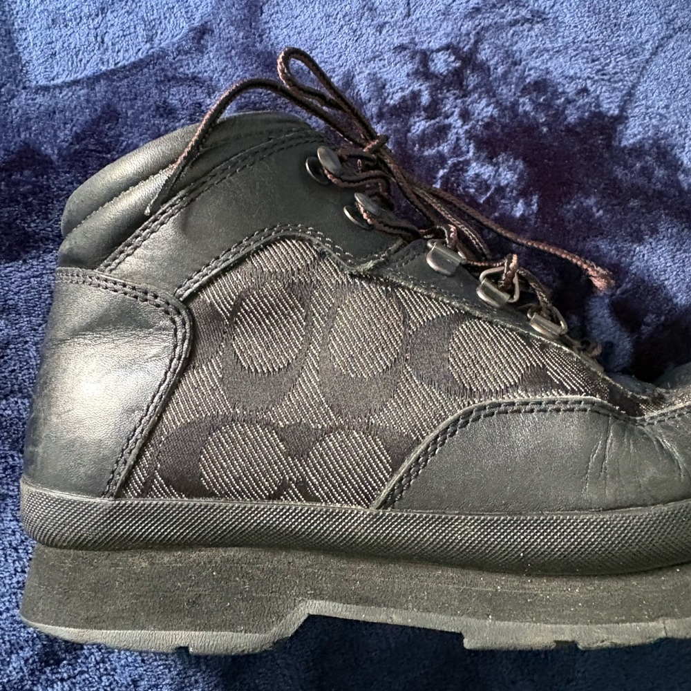 Coach Black Logo Boots - Picture 5 of 7